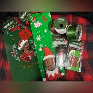 Snoop Dogg Christmas Gift Set Bags, Snoop Supply Ribbon, Holiday Gift Tags NEW